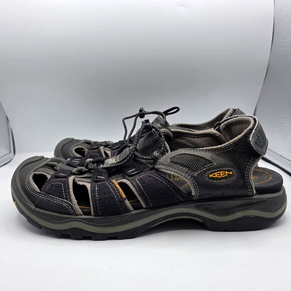 Keen Rialto Mens Size 11 Black Waterproof Closed Toe Sandals Beach Outdoor - Picture 13 of 13